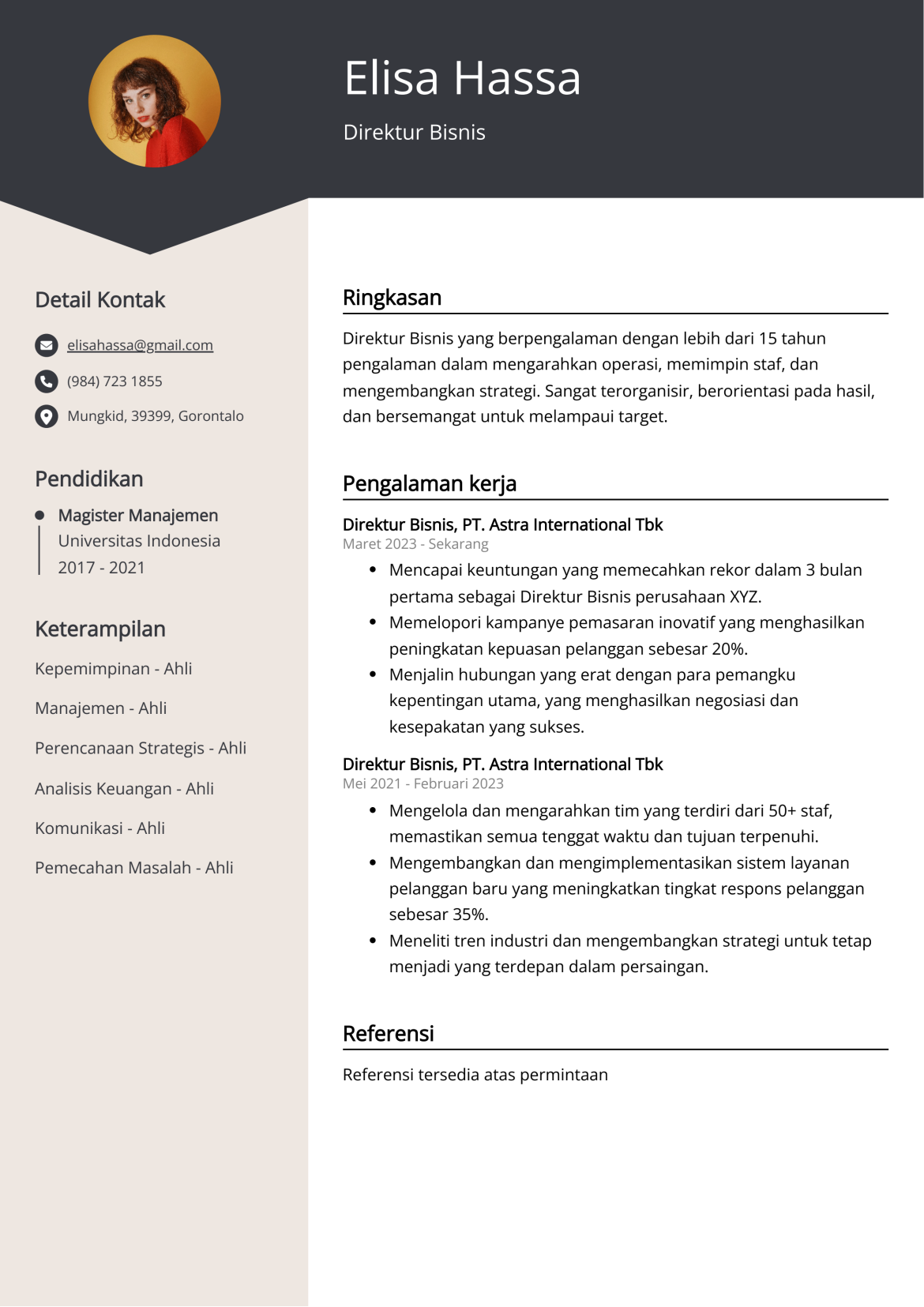 Bisnis Terbaik dalam Penulisan Resume yang Efektif dan Profesional
